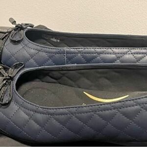 GEOX Annayta Quilted Navy Ballet Flat